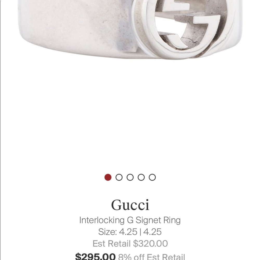 Gucci Interlocking G Signet Ring